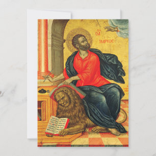 Markus der evangelistischen orthodoxen Ikone Save The Date