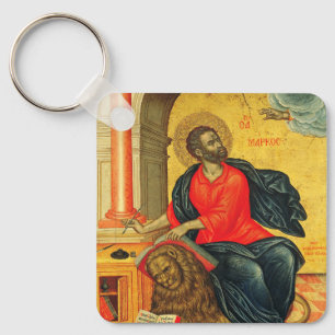 Markus der evangelistischen orthodoxen Ikone Schlüsselanhänger
