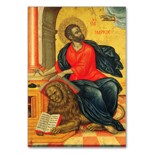 Markus der evangelistischen orthodoxen Ikone Tischnummer