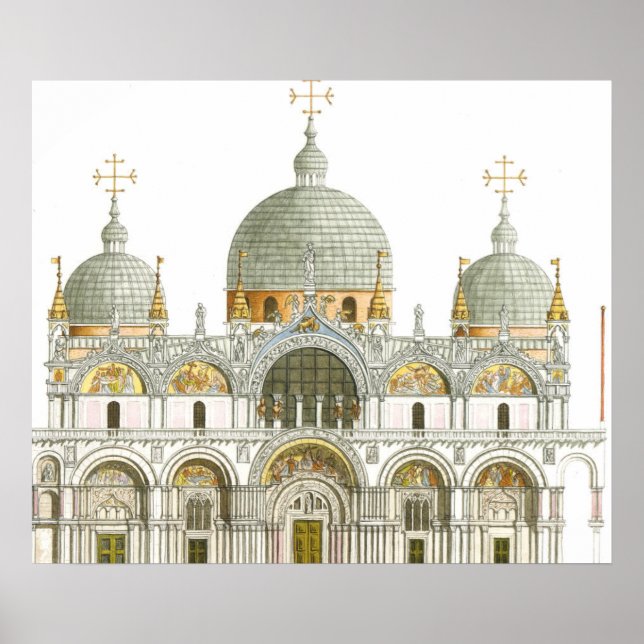 Markusbasilika. Venedig Italien Poster (Vorne)