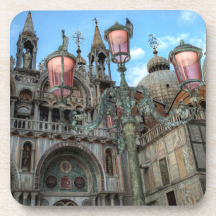 Markusdom und Lampe, Venedig, Italien Untersetzer
