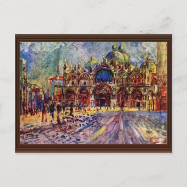 Markusplatz in Venedig Von Pierre-Auguste Postkarte (Vorderseite)