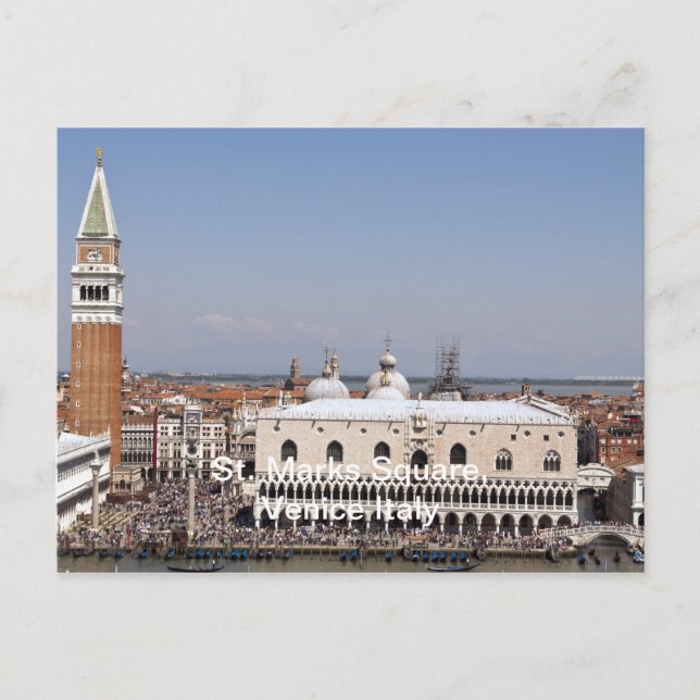 Markusplatz, Venedig Italien Postkarte (Vorderseite)