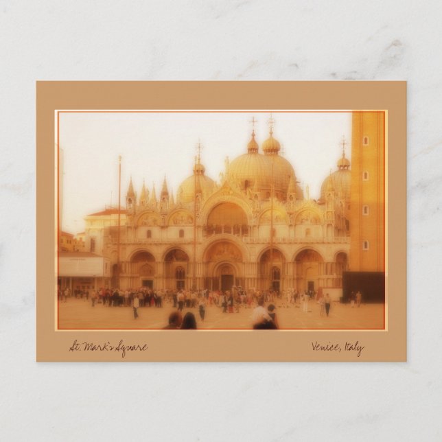 Markusplatz, Venedig, Italien Postkarte (Vorderseite)