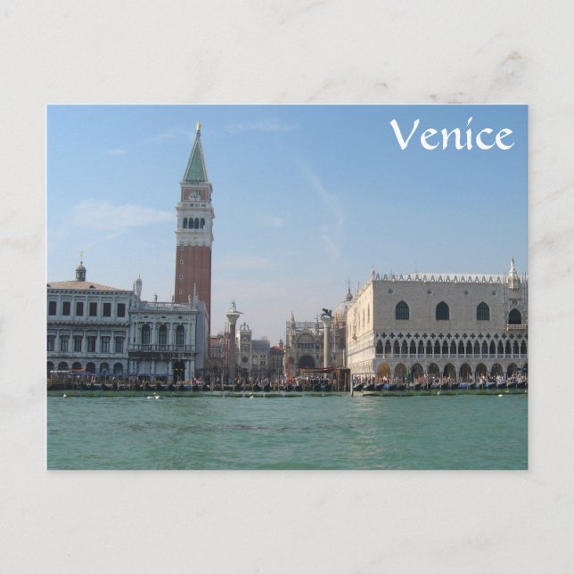 Markusplatz vom Canale Grande Postkarte (Vorderseite)