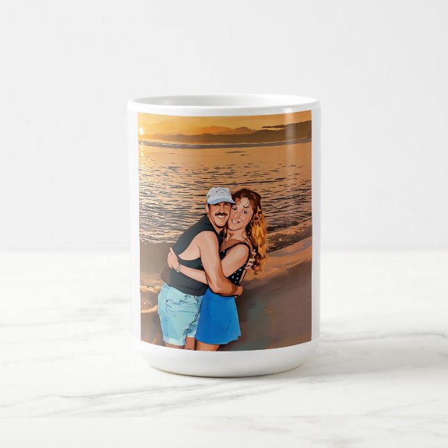 Marla and David Mangan Happy 50th Anniversary mug Kaffeetasse (Mittel)