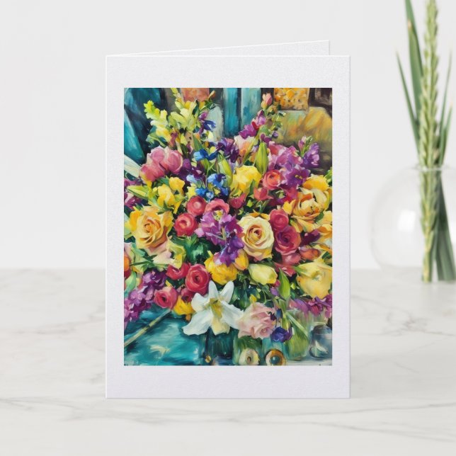 Marlas Blumen .... Karte   (Vorderseite)