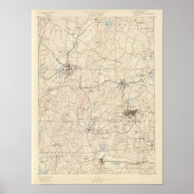 Marlboro, Massachusetts Poster (Vorne)