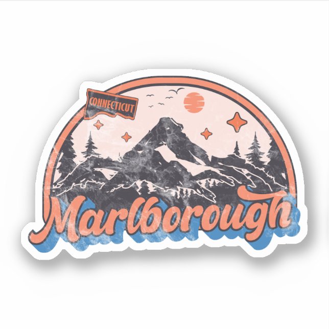 Marlborough, Connecticut Aufkleber (Vorderseite)