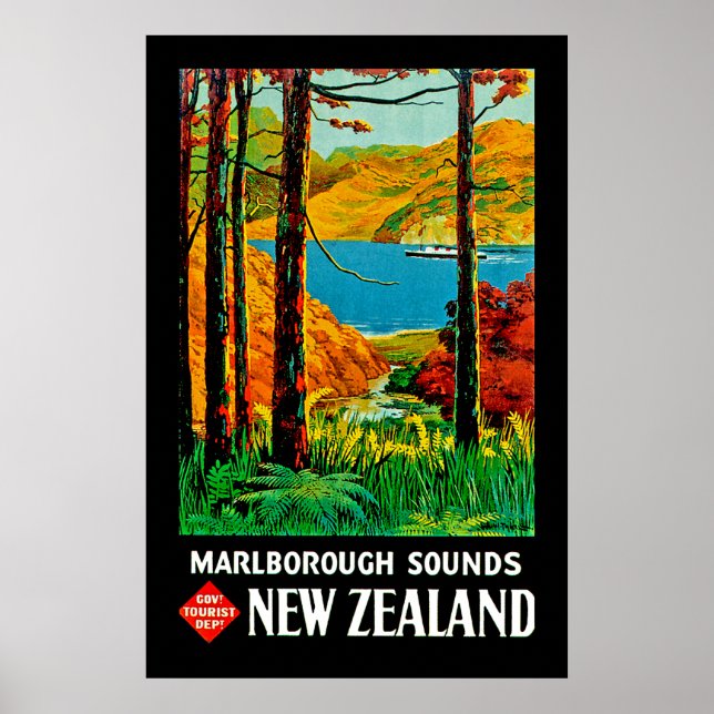 Marlborough Sounds Poster (Vorne)