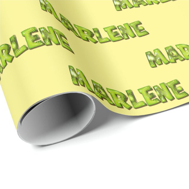 Marlene Kiwi Fruit Geschenk papier Geschenkpapier (Rolleneckpunkt)