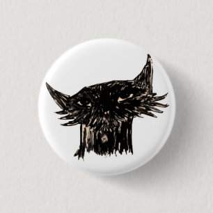 Marley Fisch-Cartoon-Kopf Button