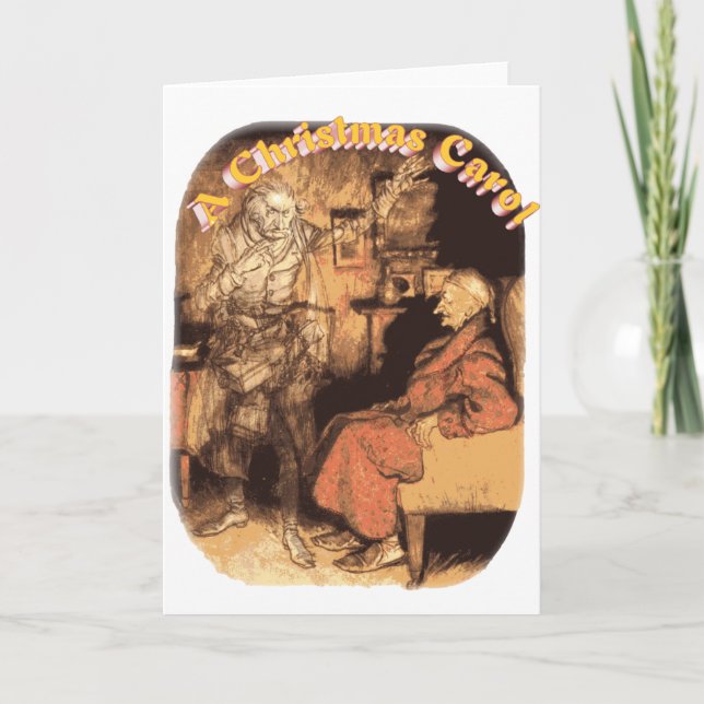 Marley und Scrooge Feiertagskarte (Vorderseite)