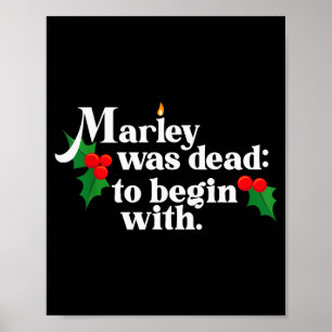Marley war tot_ um damit zu beginnen Charles Ens W Poster