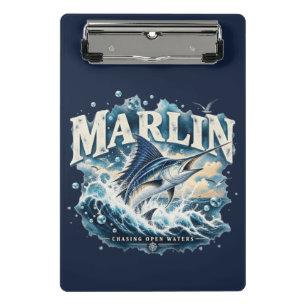 MARLIN Angeln Ozean Abenteuer Mini Klemmbrett