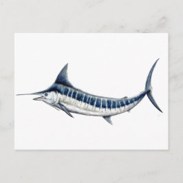 Marlin azul-redbubble postkarte