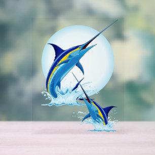 Marlin Bleu Jaillissant de l'Océan