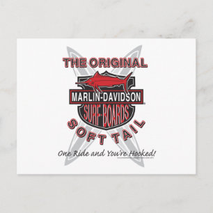 Marlin Davidsons Surf Boards Postkarte