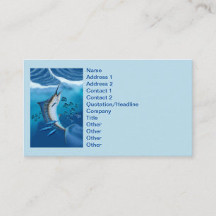 Marlin Fish Visitenkarte