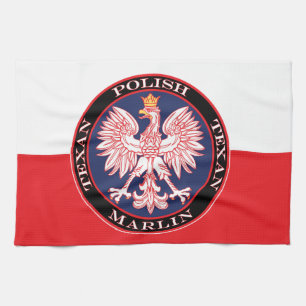 Marlin Round Polish Texan Geschirrtuch