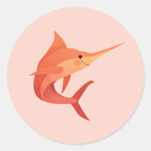 Marlin Runder Aufkleber