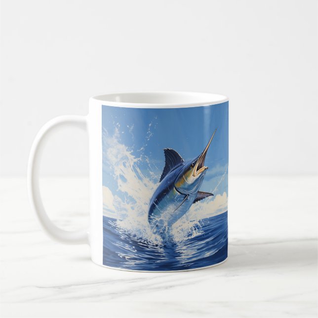 Marlin, Segelfisch-Tasse Kaffeetasse (Links)