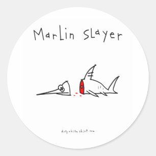 Marlin Slayer Runder Aufkleber
