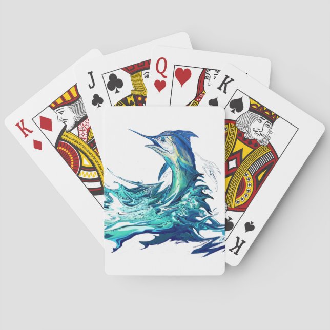 Marlin Sport Fishing Spielkarten (Rückseite)