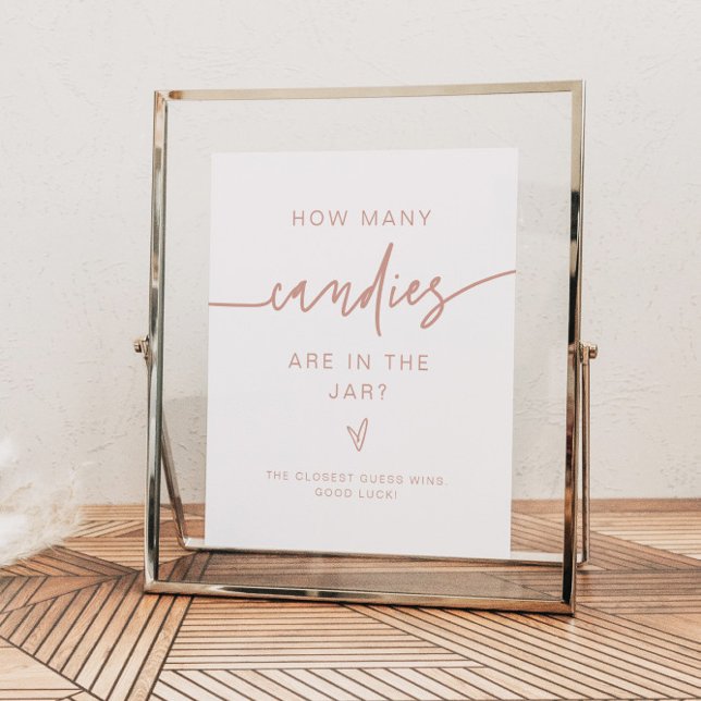 MARLO Blush Pink Wie viele Candies Baby Duschgame Poster (Von Creator hochgeladen)