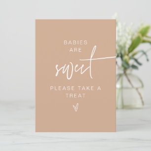 MARLO Bohemisch Beige Babys sind süße Gefälligkeit Einladung