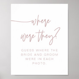 MARLO Boho Dusty Rose, wo sie unterschrieben haben Poster