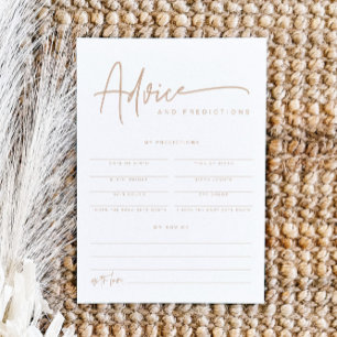 MARLO Boho Earth Toned Baby Advice & Predictions Einladung