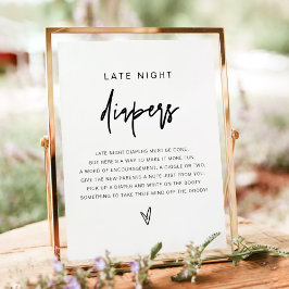 MARLO Bold Modern Late Night Diapers Poster du jeu