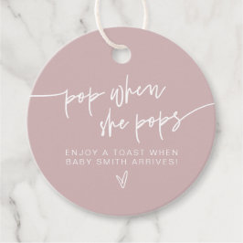 MARLO Dusty Rose Pop, wenn sie Pop Dusche Gefallen Geschenkanhänger