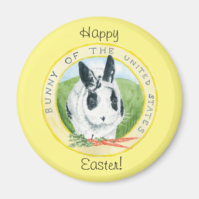 Marlon Bundo Ostermagnet gelb Magnet (Vorne)