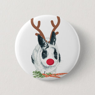 Marlon Bundo Weihnachtsrudolph-Knopf Button