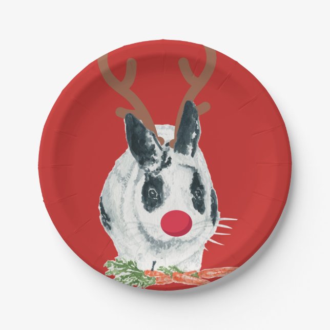 Marlon Bundo Weihnachtsrudolph-Pappteller Pappteller (Vorderseite)