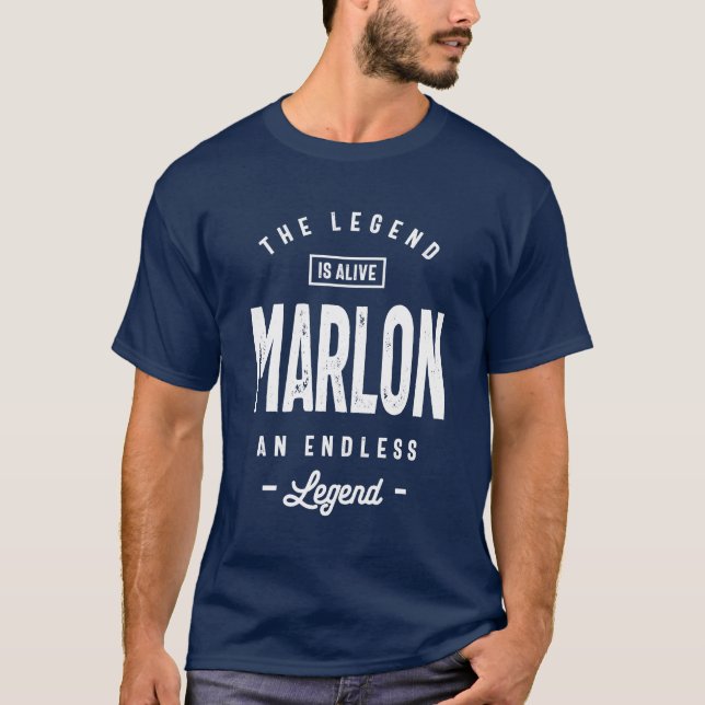 Marlon Personalisiert Name Birthday Gift T-Shirt (Vorderseite)