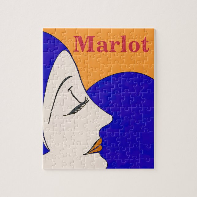 Marlot, Wein, Jigsaw Puzzle (Vertikal)