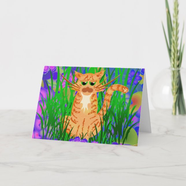 MARMALADE CAT GREETKARTE KARTE (Vorderseite)