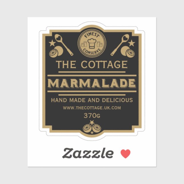Marmalade Conserve Maker Aufkleber (Blatt)