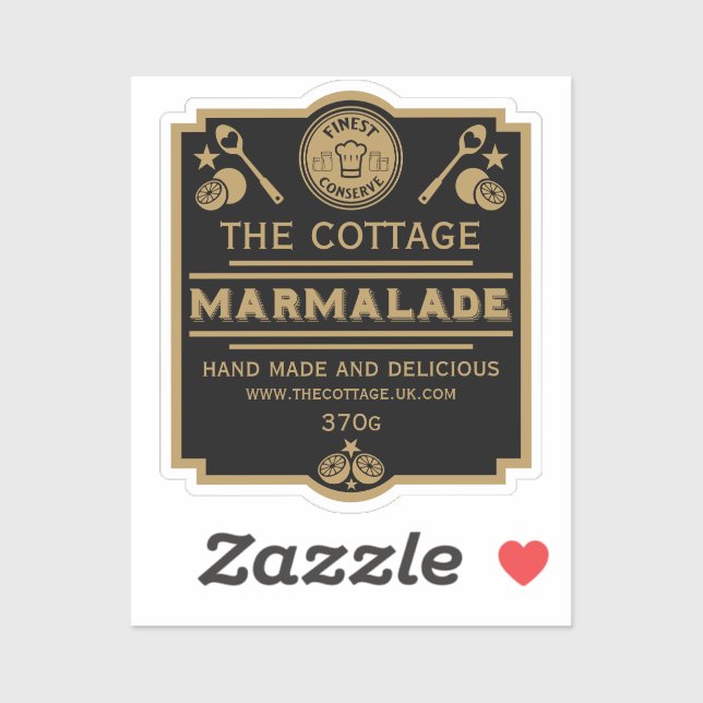 Marmalade Conserve Maker Aufkleber (Blatt)