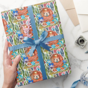 MARMALADE MISS Chow dog Wrapping Paper Geschenkpapier