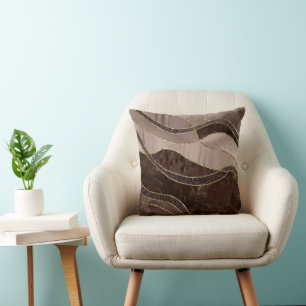 Marmor Achat Gold Glam 4 - Landschaft Kissen