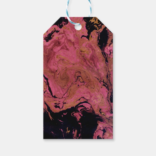 Marmor, Aquarell Geschenkanhänger (Vorderseite)