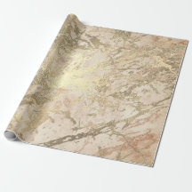 Marmor Champaigne Gold Peach Blush Metalle Strokes