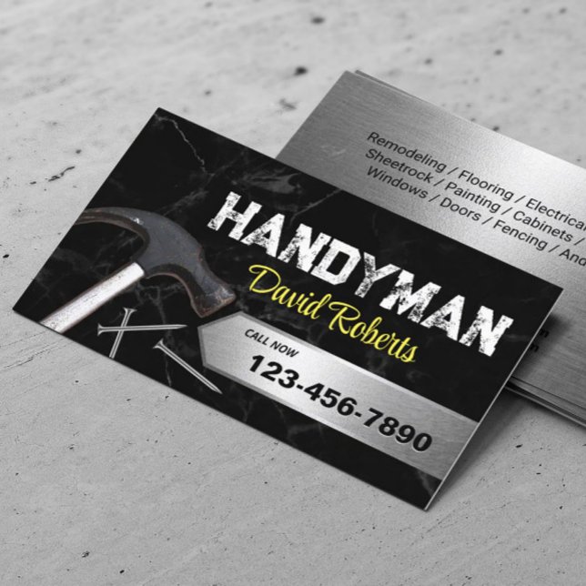 Marmor des Handyman House Repair & Maintenance Ser Visitenkarte (Von Creator hochgeladen)