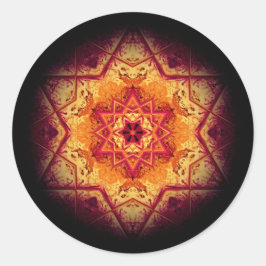 Marmor des Teufels - Muster Runder Aufkleber