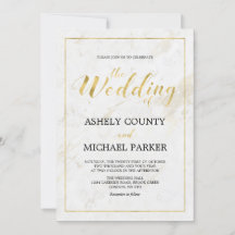 Marmor | Einfache moderne Hochzeitsfeier