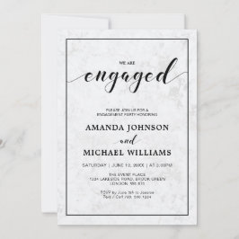 Marmor | Einfache Partei für modernes Typografie Einladung